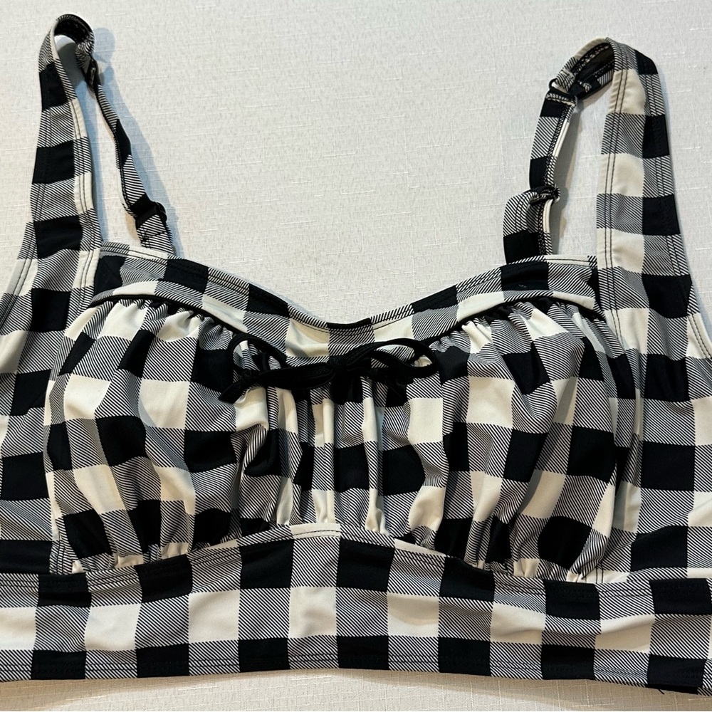 Torrid Gingham Bikini Top Size 2